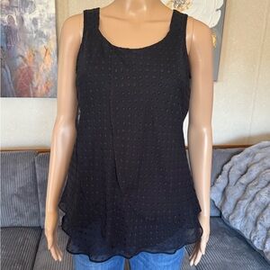 Denver Hayes Black Textured Tank Top